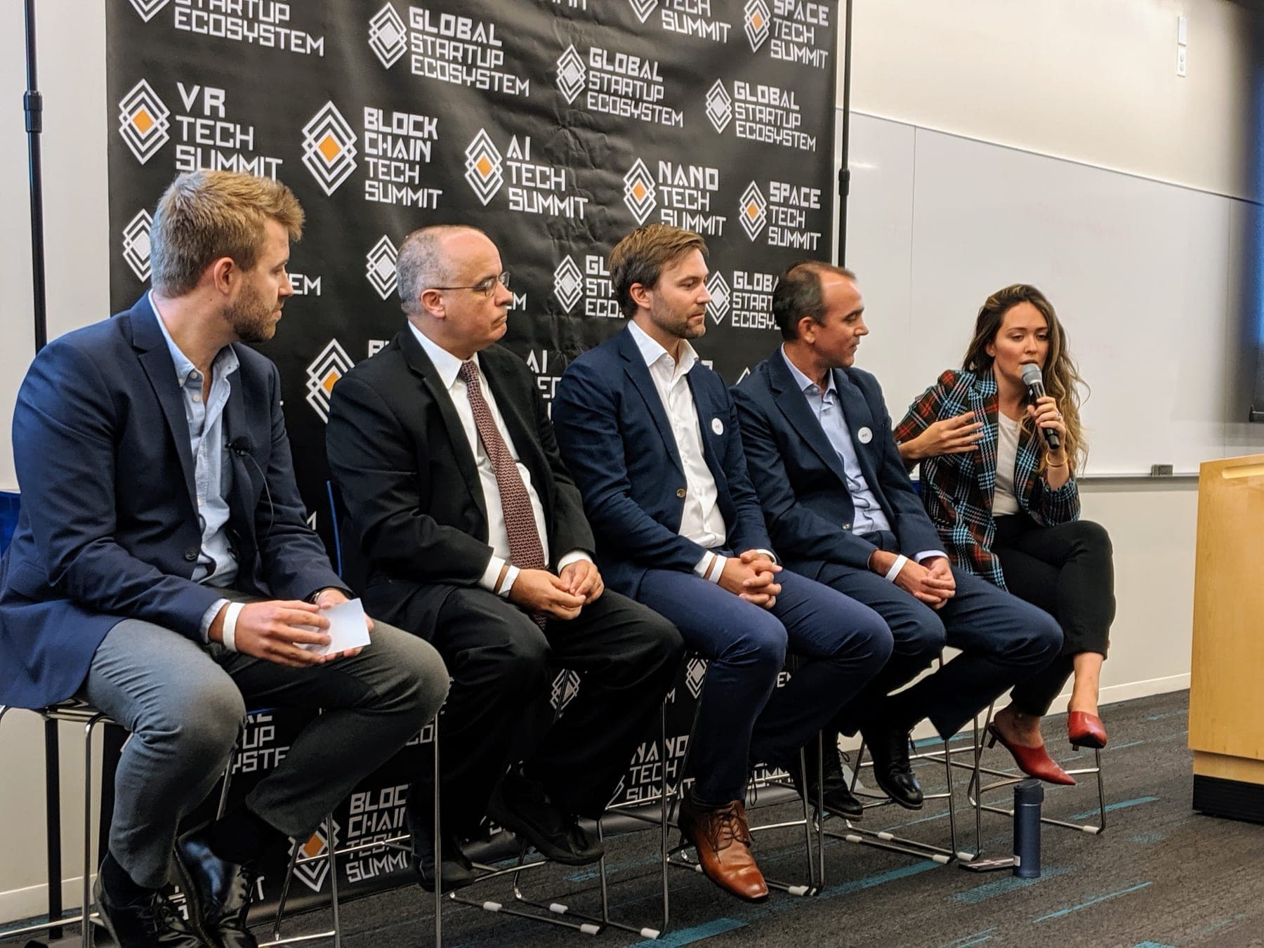 Nanotech NYC community members gathered at an event